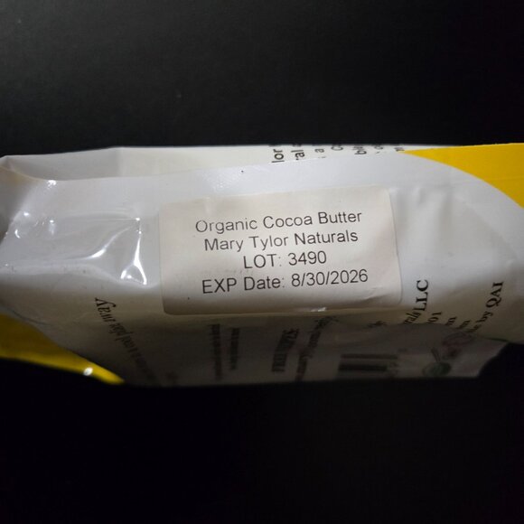 Mary Tylor Naturals Organic Cocoa Butter 1lb - Picture 3 of 3